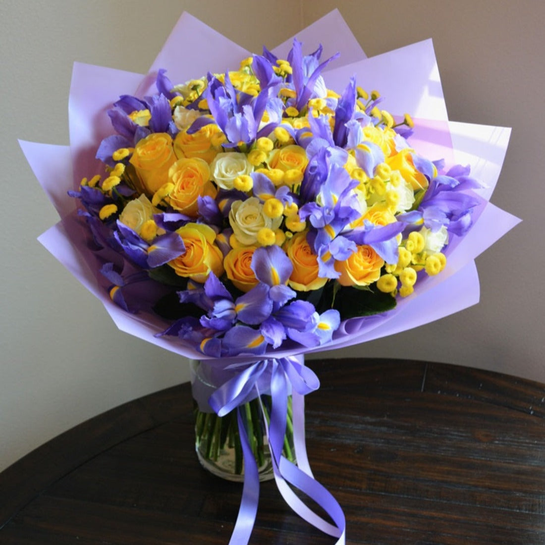 Faith & Hope, Iris & Rose Bouquet