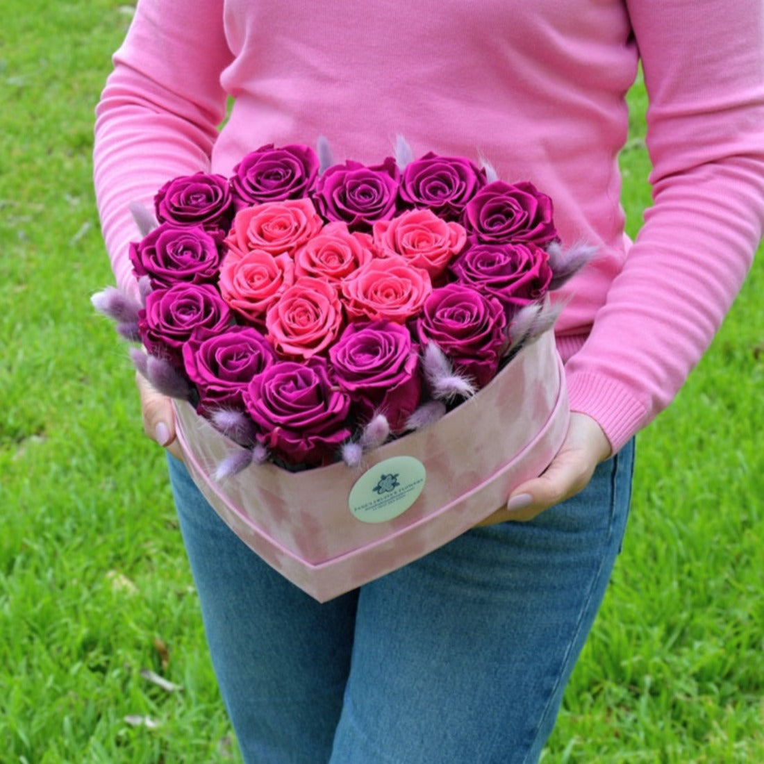 Sweet Berry Bouquet (preserved roses)