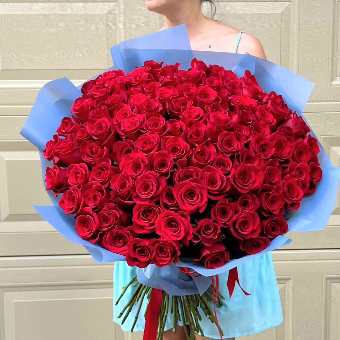 100 Red Roses Bouquet