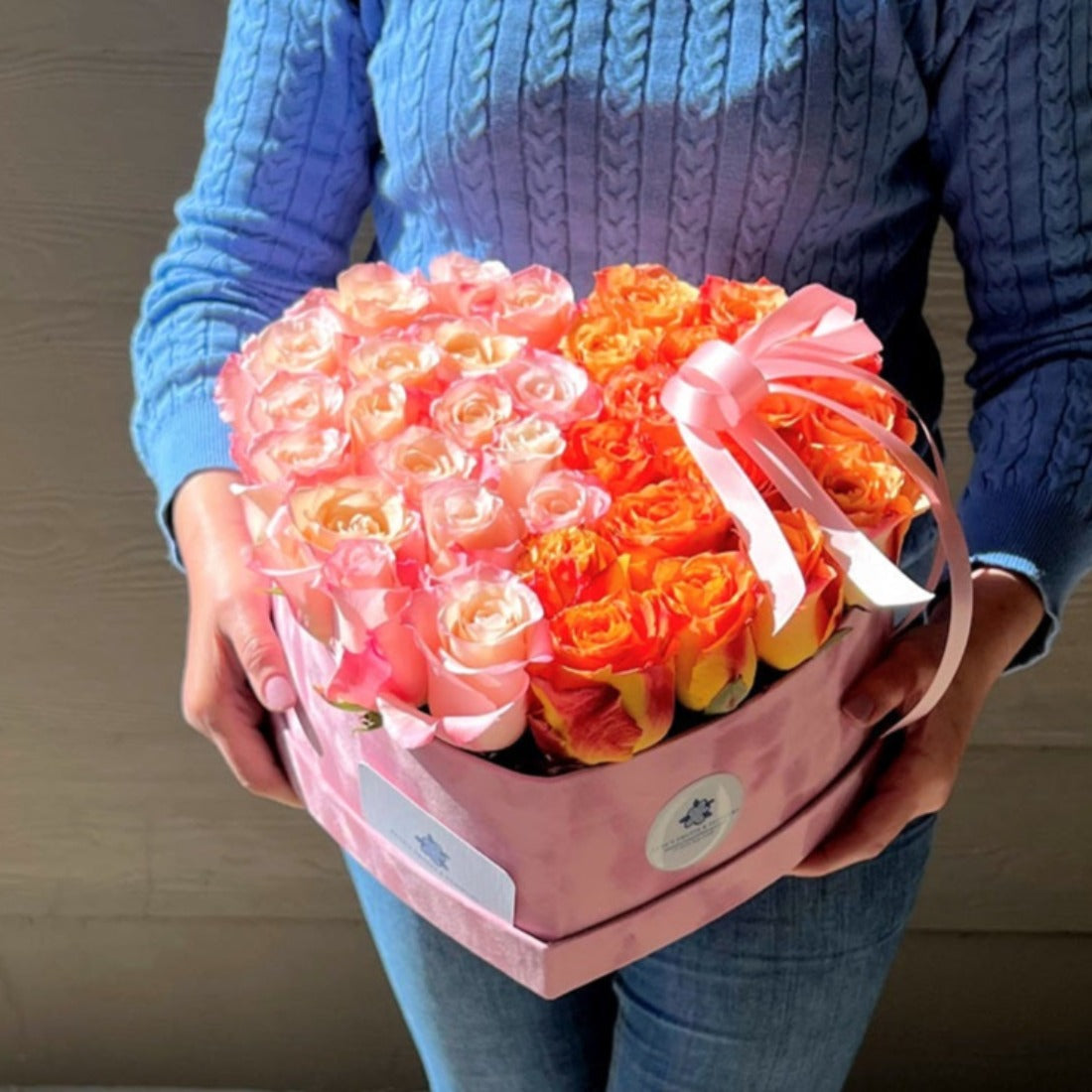 Luxury Roses Heart Bouquet