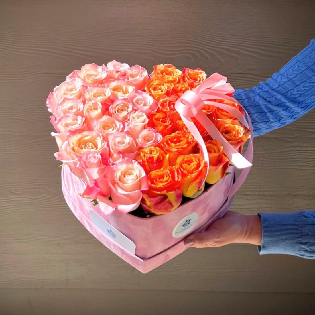 Luxury Roses Heart Bouquet