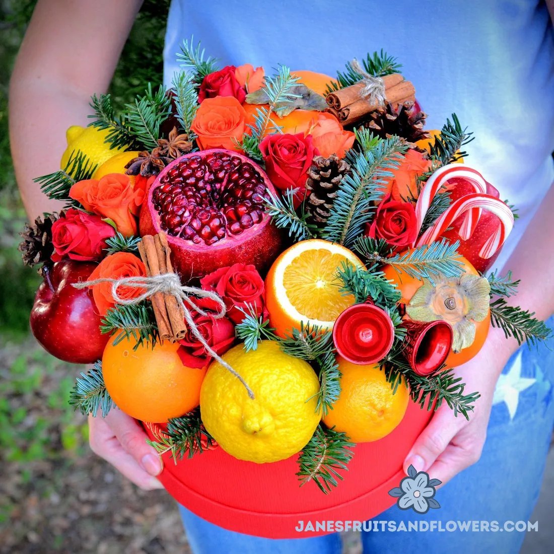 Christmas Joy Bouquet - Janes Fruits and Flowers