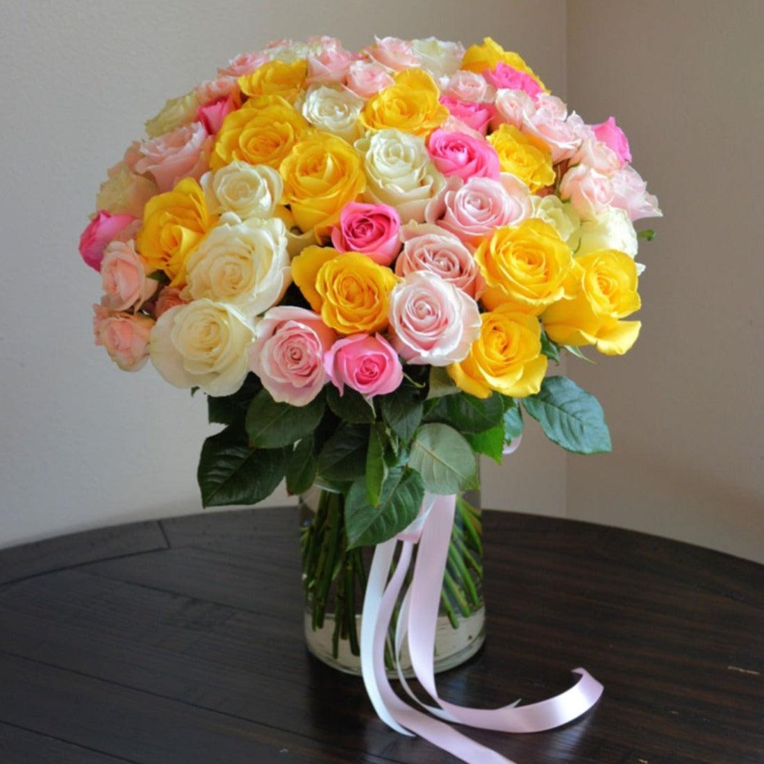 Cream Cake Bouquet - Janes Fruits and Flowers