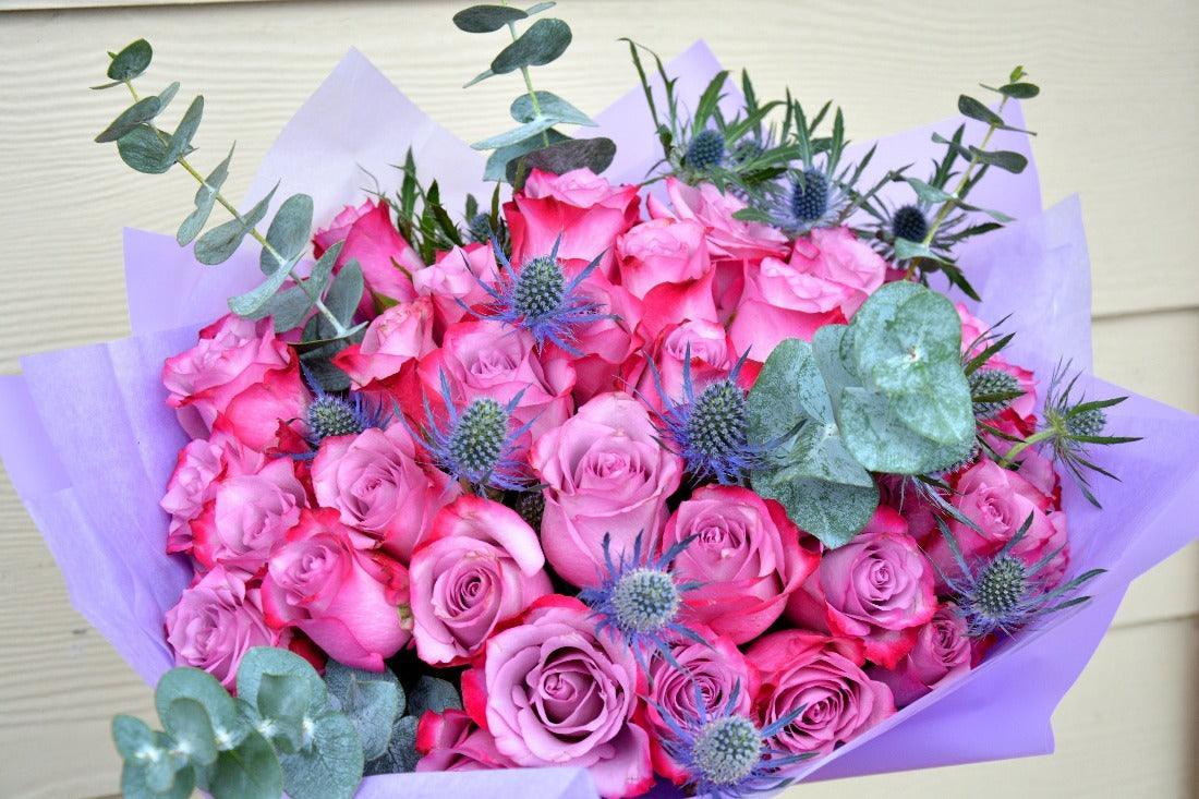 Lady Lavender Bouquet - Janes Fruits and Flowers