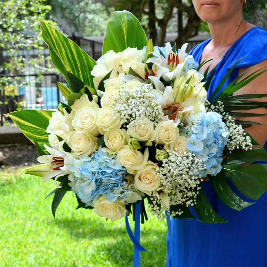 Sky Blue Bouquet - Janes Fruits and Flowers
