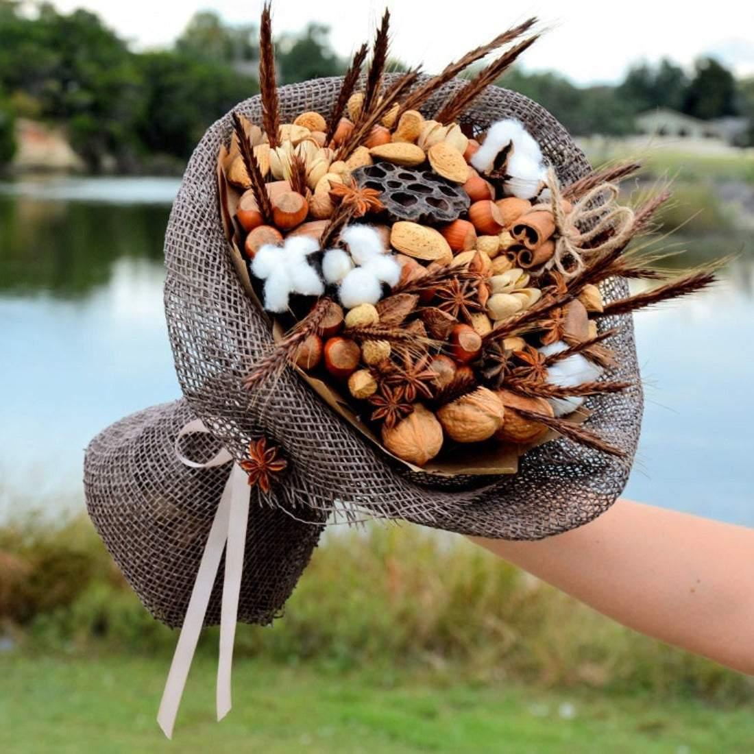 Strong Nut Bouquet - Janes Fruits and Flowers