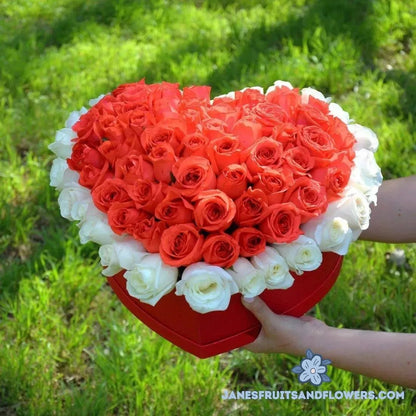 3D Heart Bouquet - Jane's Fruits And Flowers