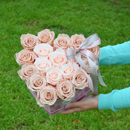 Pearl Champagne Bouquet (preserved roses)