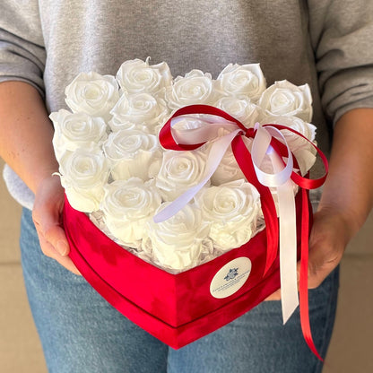 White Cloud Bouquet (preserved roses)