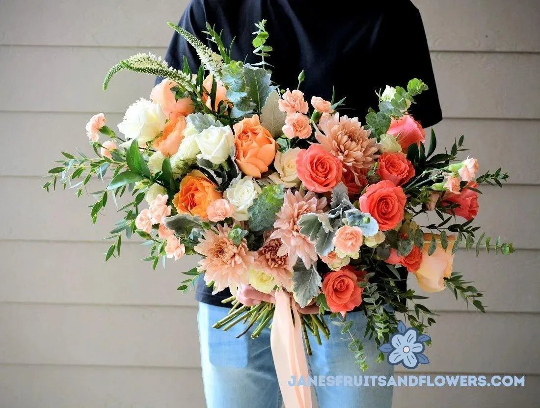 Blooming Waterfall Bouquet - Jane's Fruits and Flowers