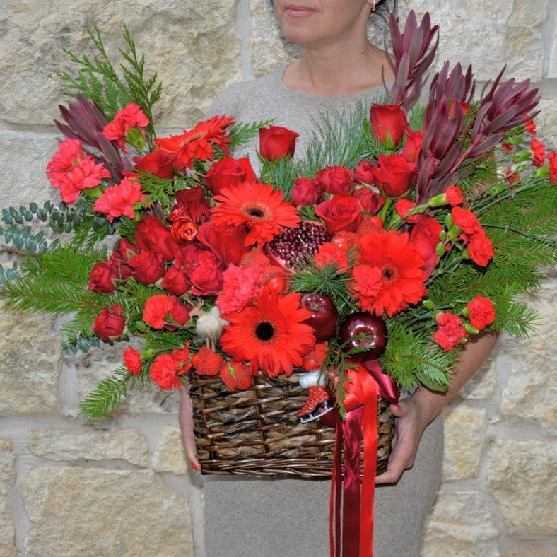 Christmas Story Bouquet - Janes Fruits and Flowers
