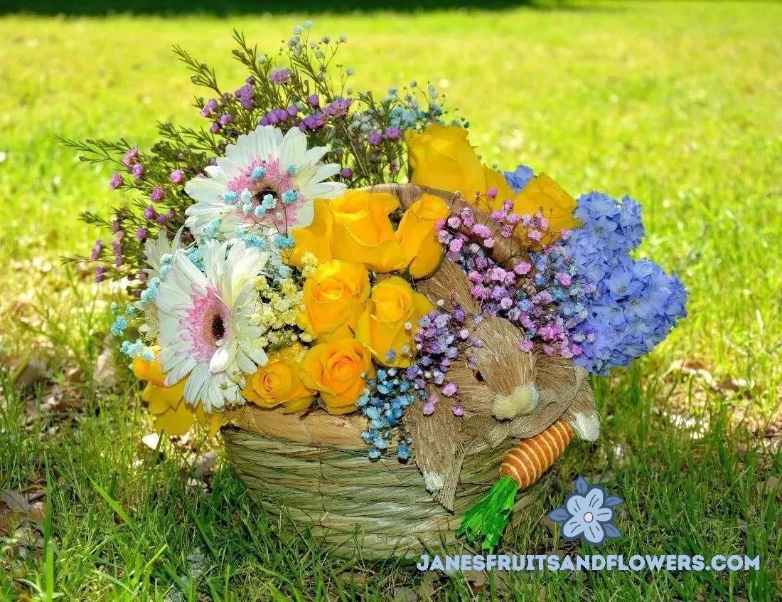 Easter Bunny Bouquet - Jane's Fruits And Flowers