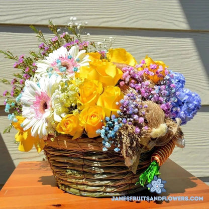 Easter Bunny Bouquet - Jane's Fruits And Flowers