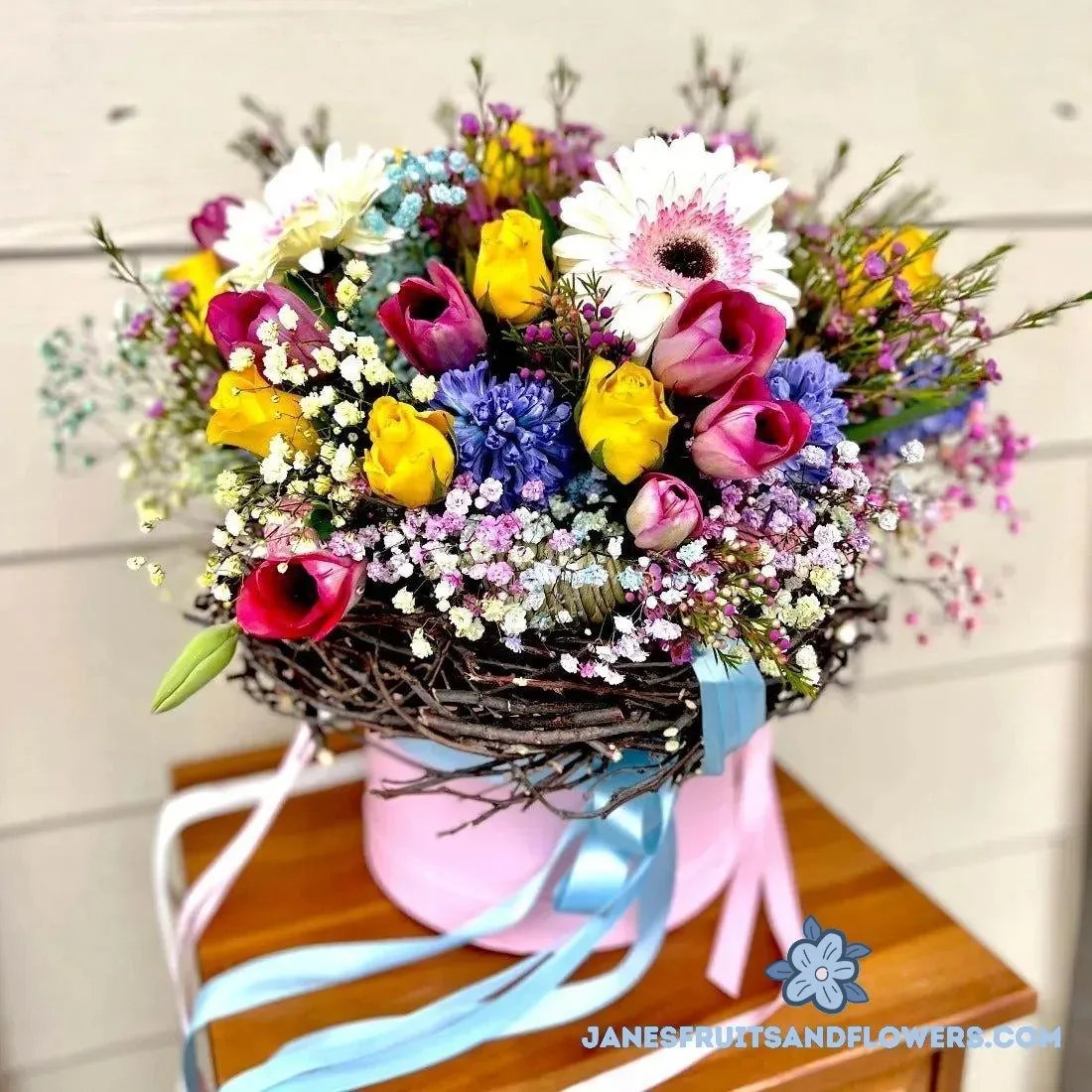 Easter Nest Bouquet - Jane's Fruits And Flowers
