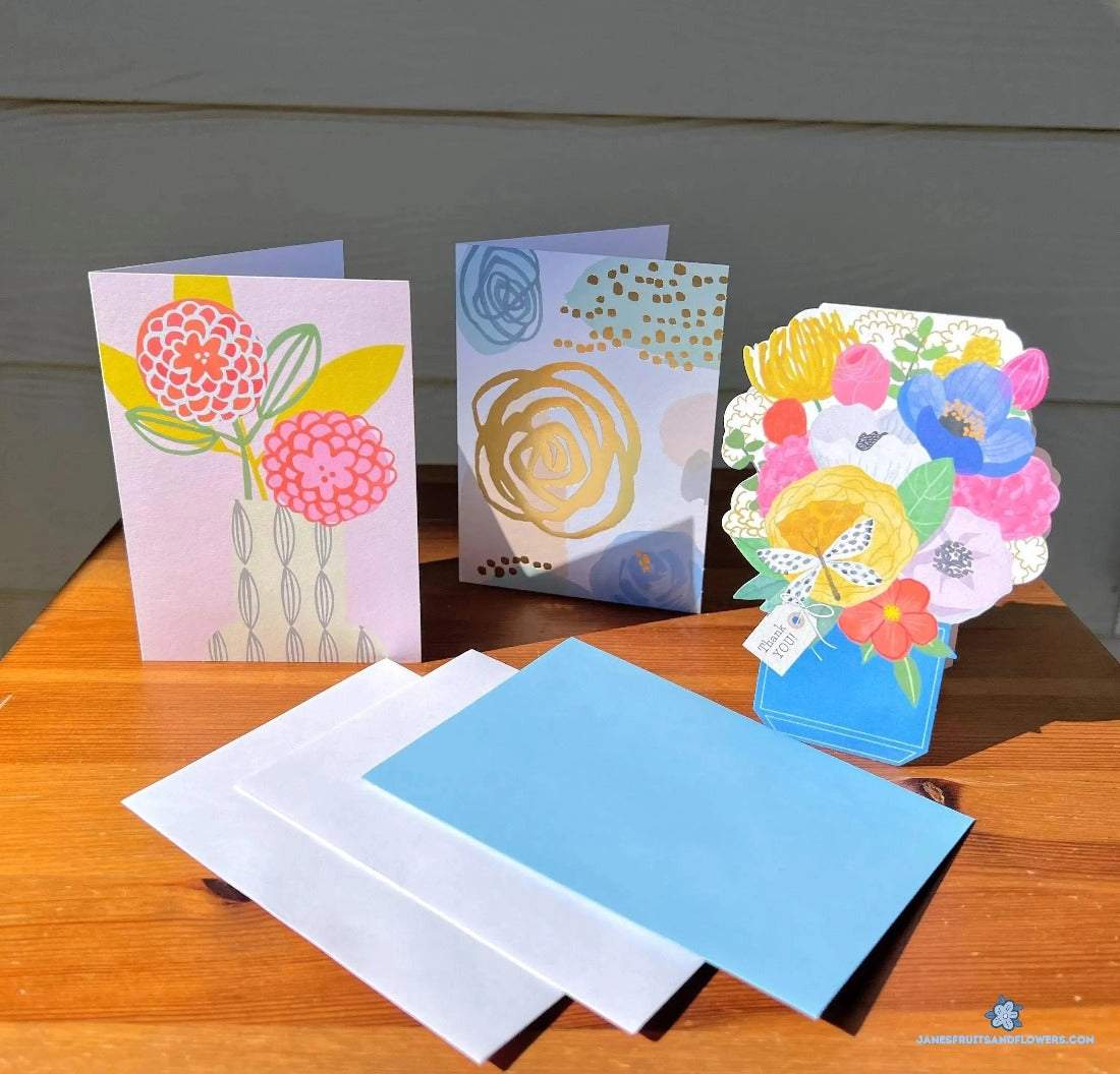 Handwritten Greeting Card - Jane's Fruits And Flowers