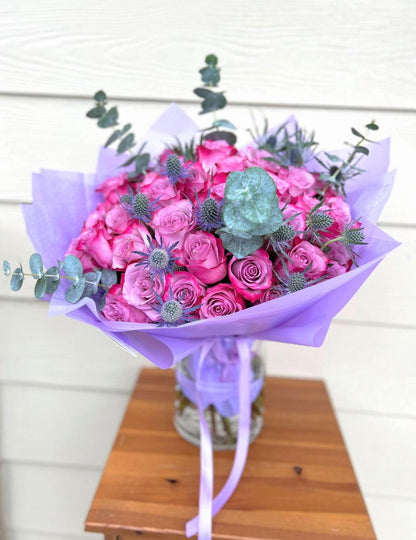 Lady Lavender Bouquet - Janes Fruits and Flowers
