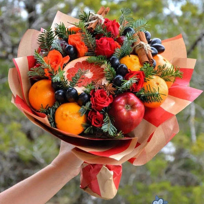 Miracle Christmas Bouquet - Janes Fruits and Flowers