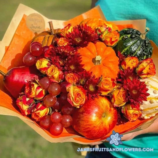 Pumpkins bouquet - Janes Fruits and Flowers