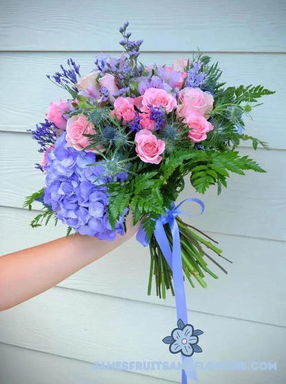 Purple Fresh Bouquet - Jane's Fruits And Flowers