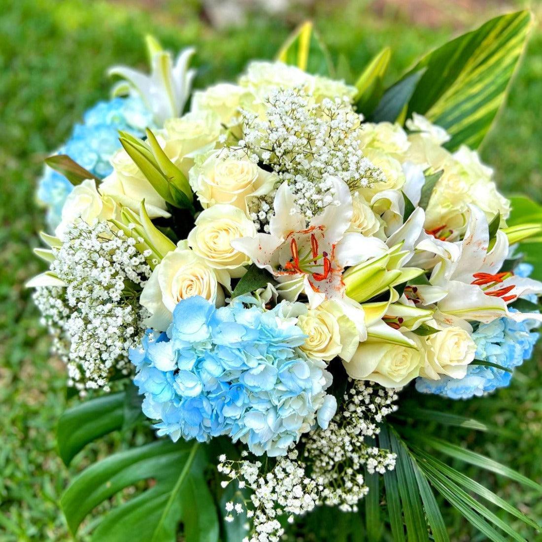 Sky Blue Bouquet - Janes Fruits and Flowers