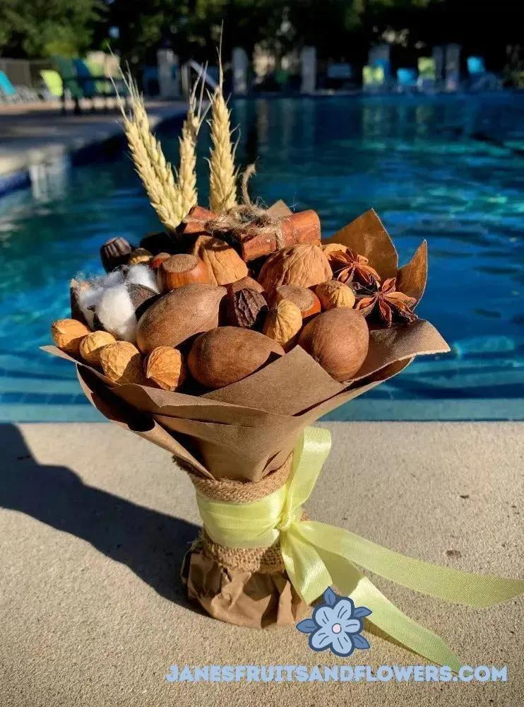 Small Nut Bouquet - Janes Fruits and Flowers