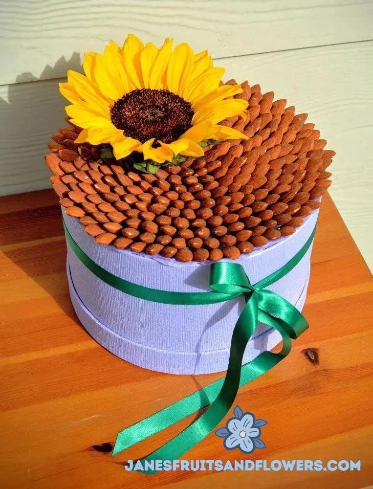 Sunflower Almonds Bouquet - Jane's Fruits And Flowers
