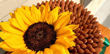 Sunflower Almonds Bouquet - Janes Fruits and Flowers